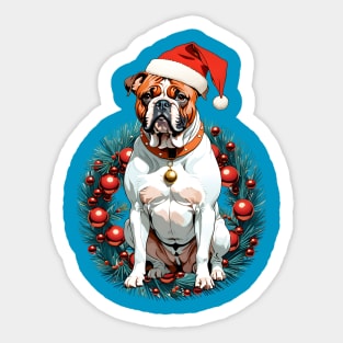 Xmas Staffordshire Sticker